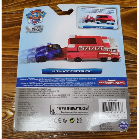2022 PAW Patrol True Metal ULTIMATE FIRETRUCK 🔥Marshal & Chase - Picture 2 of 2
